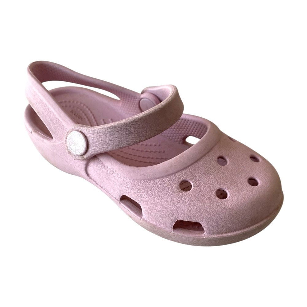 CROCS Mary Janes Shayna Shoe Sandal Flat Strap Pink Classic Beach Water